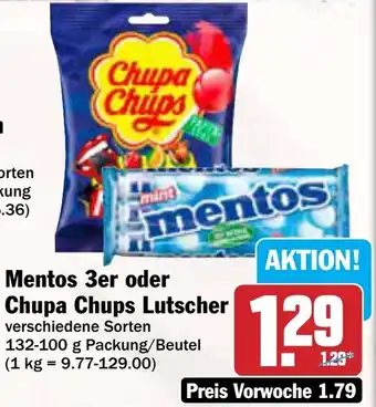 AEZ Mentos 3er oder Chupa Chups Lutscher Angebot