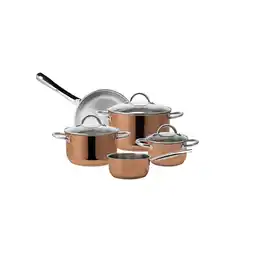 Netto Marken-Discount Kochtopf-Set 8tlg aus Edelstahl, kupfer Angebot