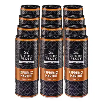 Netto Marken-Discount Three Sixty Vodka Espresso Martini 10,0 % vol 0,25 Liter, 12er Pack Angebot