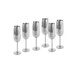 Netto Marken-Discount Echtwerk Sekt-/Champagnerkelch Set 6tlg - silber Angebot