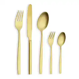 Netto Marken-Discount ECHTWERK Besteck Set Positano 30tlg gold Angebot