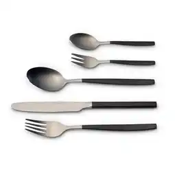 Netto Marken-Discount ECHTWERK Besteck Due 30tlg silber/schwarz matt Angebot