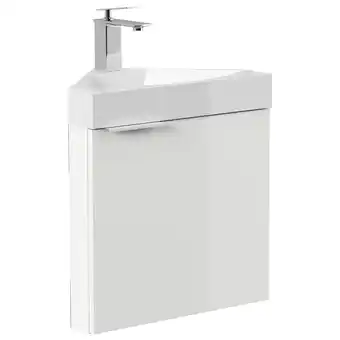 Netto Marken-Discount Gäste WC Eckbadmöbel Delta Slimline Gästebad SoftClose weiß hochglanz Angebot