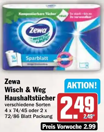 AEZ Zewa Wisch & Weg Haushaltstücher Angebot