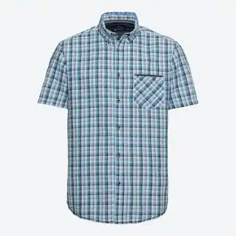 NKD Seersucker Herren-Kurzarm-Hemd mit Kentkragen Angebot