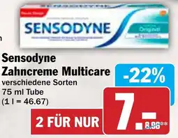 AEZ Sensodyne Zahncreme Multicare Angebot