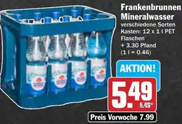 AEZ Frankenbrunnen Mineralwasser Angebot