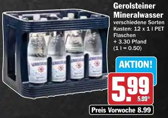 AEZ Gerolsteiner Mineralwasser Angebot