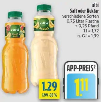 diska albi Saft oder Nektar Angebot