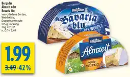 diska Bergader Almzeit oder Bavaria blu Angebot