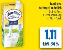 diska Landliebe haltbare Landmilch Angebot
