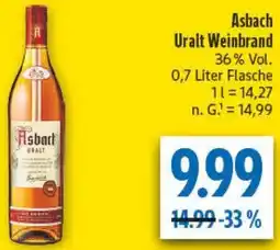diska Asbach Uralt Weinbrand Angebot