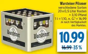diska Warsteiner Pilsener Angebot
