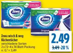 diska Zewa wisch & weg Küchentücher Angebot