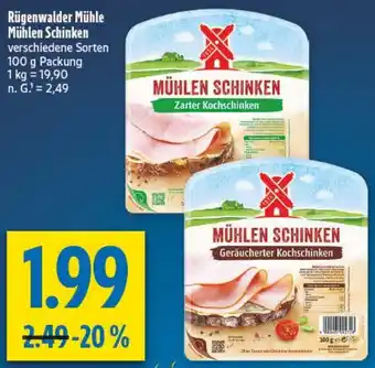 diska Rügenwalder Mühle Mühlen Schinken Angebot