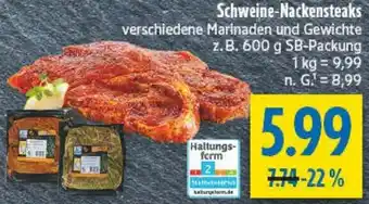 diska Schweine-Nackensteaks Angebot