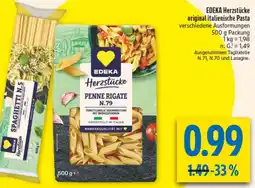 diska EDEKA Herzstücke original italienische Pasta Angebot