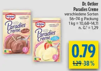 diska Dr. Oetker Paradies Creme Angebot