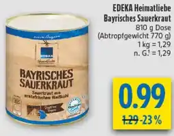 diska EDEKA Heimatliebe Bayrisches Sauerkraut Angebot