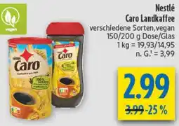 diska Nestlé Caro Landkaffee Angebot