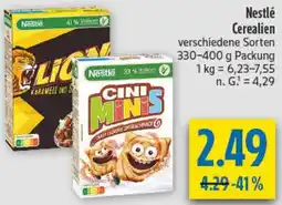 diska Nestlé Cerealien Angebot