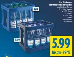 diska Bad Brückenauer oder Kondrauer Mineralwasser Angebot