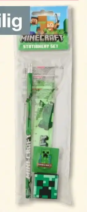 Woolworth Minecraft Schreibset Angebot
