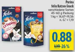 diska Purina felix Katzen-Snack Angebot