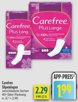 diska Carefree Slipeinlagen Angebot