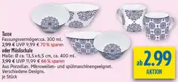 diska Tasse oder Müslischale Angebot