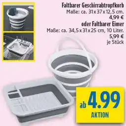 diska Faltbarer Geschirrabtropfkorb oder Faltbarer Eimer Angebot