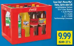 diska Coca-Cola, Mezzo Mix, Fanta, Sprite oder Lift Angebot