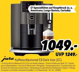 MEDIMAX jura Kaffeevollautomat E8 Dark Inox (EC) Angebot