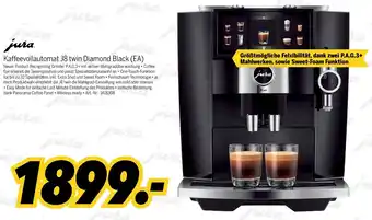 MEDIMAX jura Kaffeevollautomat J8 twin Diamond Black (EA) Angebot