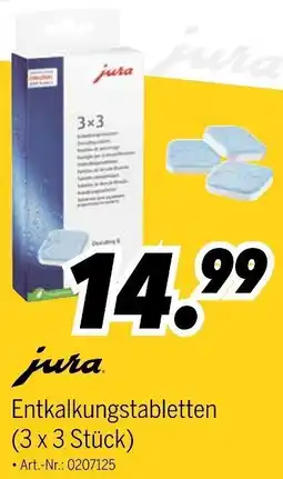 MEDIMAX jura Entkalkungstabletten (3x3 Stück) Angebot