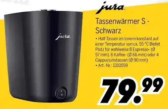 MEDIMAX jura Tassenwärmer S - Schwarz Angebot
