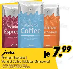 MEDIMAX jura Premium Espresso | World of Coffee | Malabar Monsooned Angebot