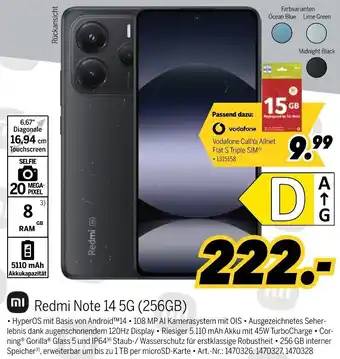 MEDIMAX Redmi Note 14 5G (256GB) Angebot