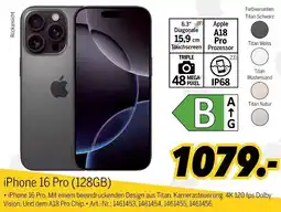 MEDIMAX Apple iPhone 16 Pro (128GB) Angebot