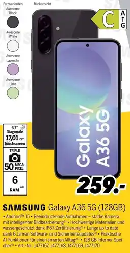 MEDIMAX SAMSUNG Galaxy A36 5G (128GB) Angebot
