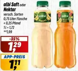 Simmel albi Saft oder Nektar Angebot