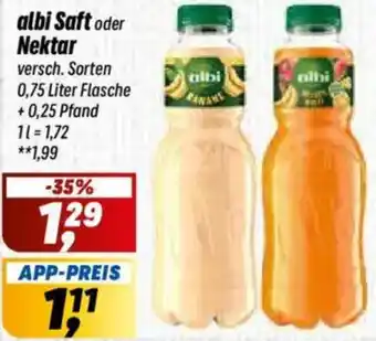 Simmel albi Saft oder Nektar Angebot