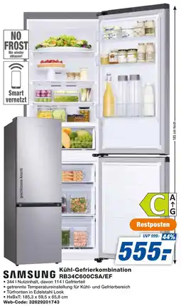 expert Techno Land SAMSUNG Kühl-Gefrierkombination RB34C600CSA/EF Angebot