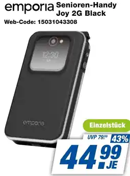 expert Techno Land emporia Senioren-Handy Joy 2G Black Angebot