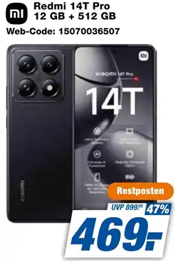 expert Techno Land Redmi 14T Pro 12 GB + 512 GB Angebot