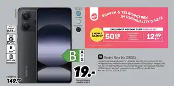 MEDIMAX Xiaomi redmi note 14 (128gb) Angebot