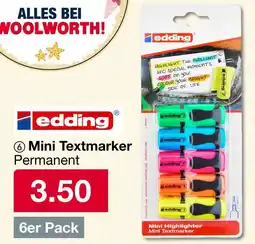 Woolworth Edding mini textmarker permanent Angebot
