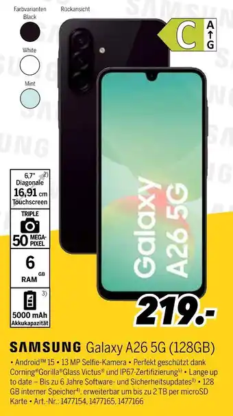 MEDIMAX Galaxy a26 5g (128gb) Angebot