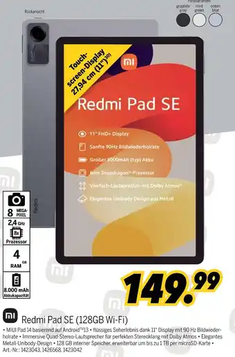MEDIMAX Xiaomi redmi pad se (128gb wi-fi) Angebot