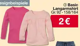 Woolworth Basic langarmshirt Angebot